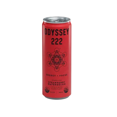 Odyssey: Strawberry Watermelon 222 Sparkling Mushroom Energy Drink