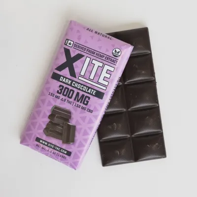 スーパーセール 半額 Xite: 300mg THC/CBD 1:1 bar Chocolate Dark その他