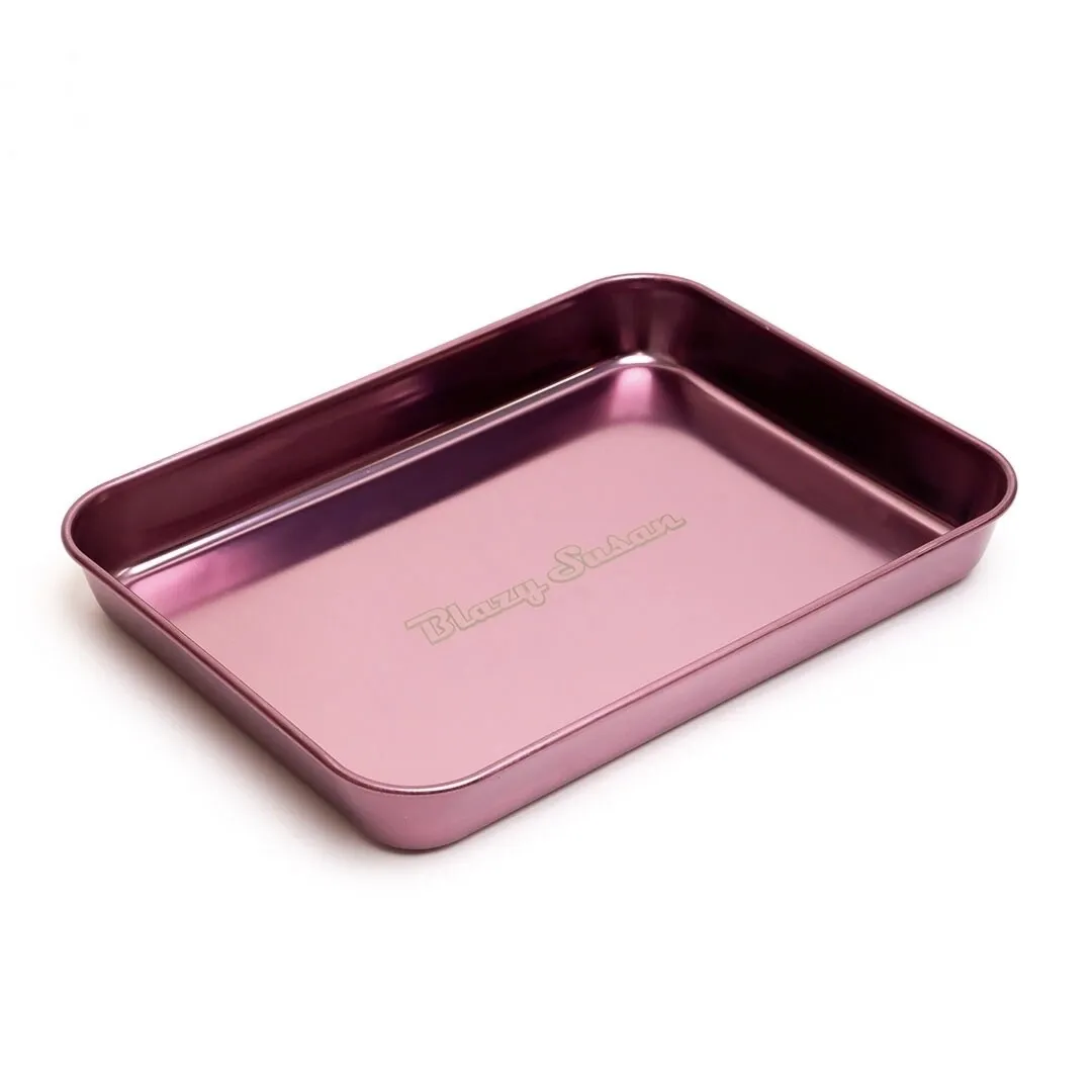 Blazy Susan: Stainless Steel Rolling Tray, color: Purple