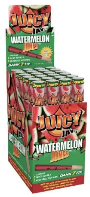 Juicy Jay's: Pre-Rolled Cones with Wood Tip 2pk | Watermelon Jones