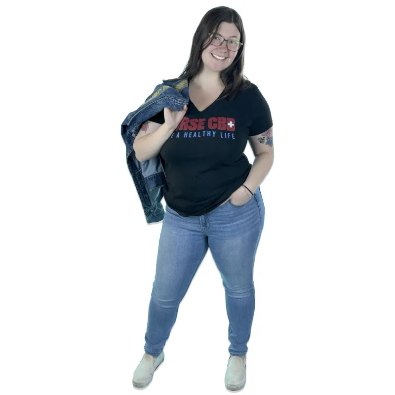 Nurse CBD Women's Black T-Shirt