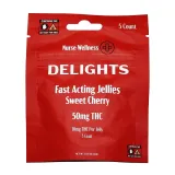 Nurse Wellness: 10mg Delta 9 THC Delights 5ct Gummies