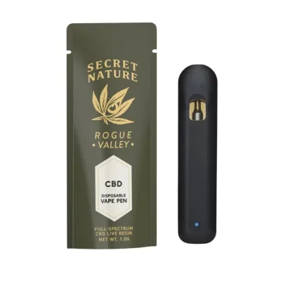 Secret Nature: Live Resin CBD Disposable Vape Pen Durban Poison Sativa