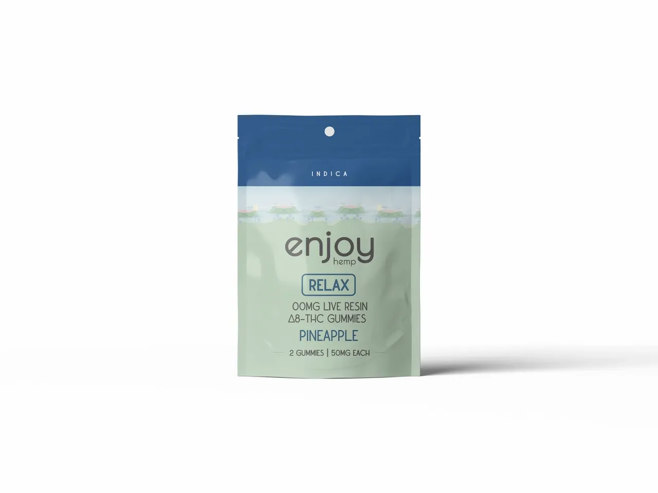 Enjoy: Relax Pineapple Delta 8 THC Gummies