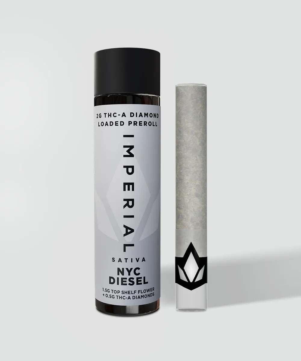 Imperial: THCa 2G Loaded Prerolls - NYC Diesel - Sativa