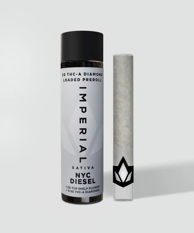 Imperial: THCa 2G Loaded Prerolls - NYC Diesel - Sativa