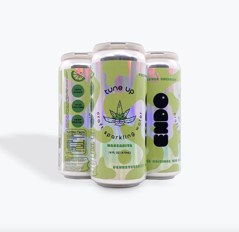 Endo Margarita 16oz Tune Up THC:CBD Sparkling Water (4-pack)
