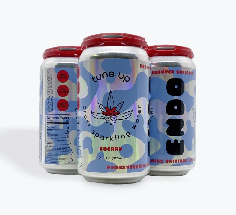 Endo Cherry CBD:THC Tune Up Sparkling Water (Single can)