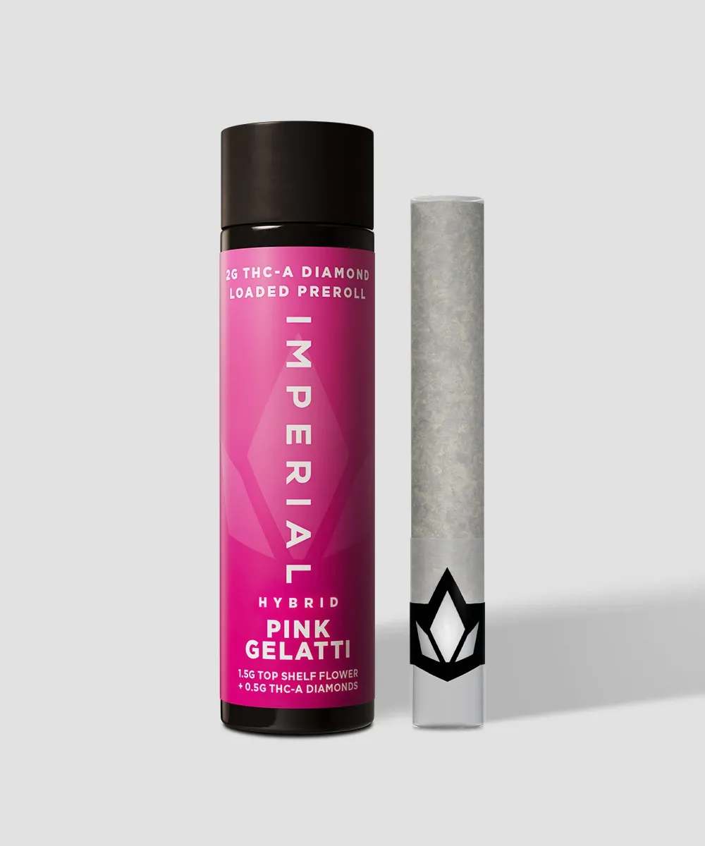 Imperial: THCa 2G Loaded Prerolls - Pink Gelatti - Hybrid