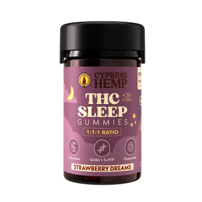 Cypress Hemp: Sleep 1:1:1 THC:CBN:CBD + Chamomile Gummies