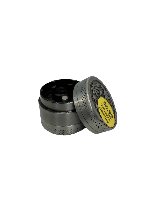 3pc 30mm Metal Grinder with Amsterdam & Leaf Design