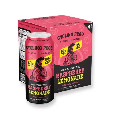 Cycling Frog Raspberry Lemonade THC Seltzer 4pck