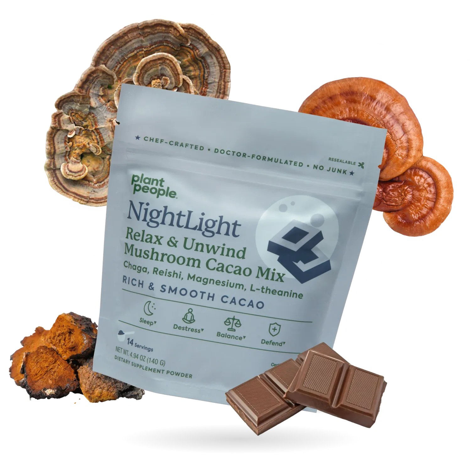 Plant People NightLight Mushroom Cacao Mix Juice Joint Nurse Wellness
