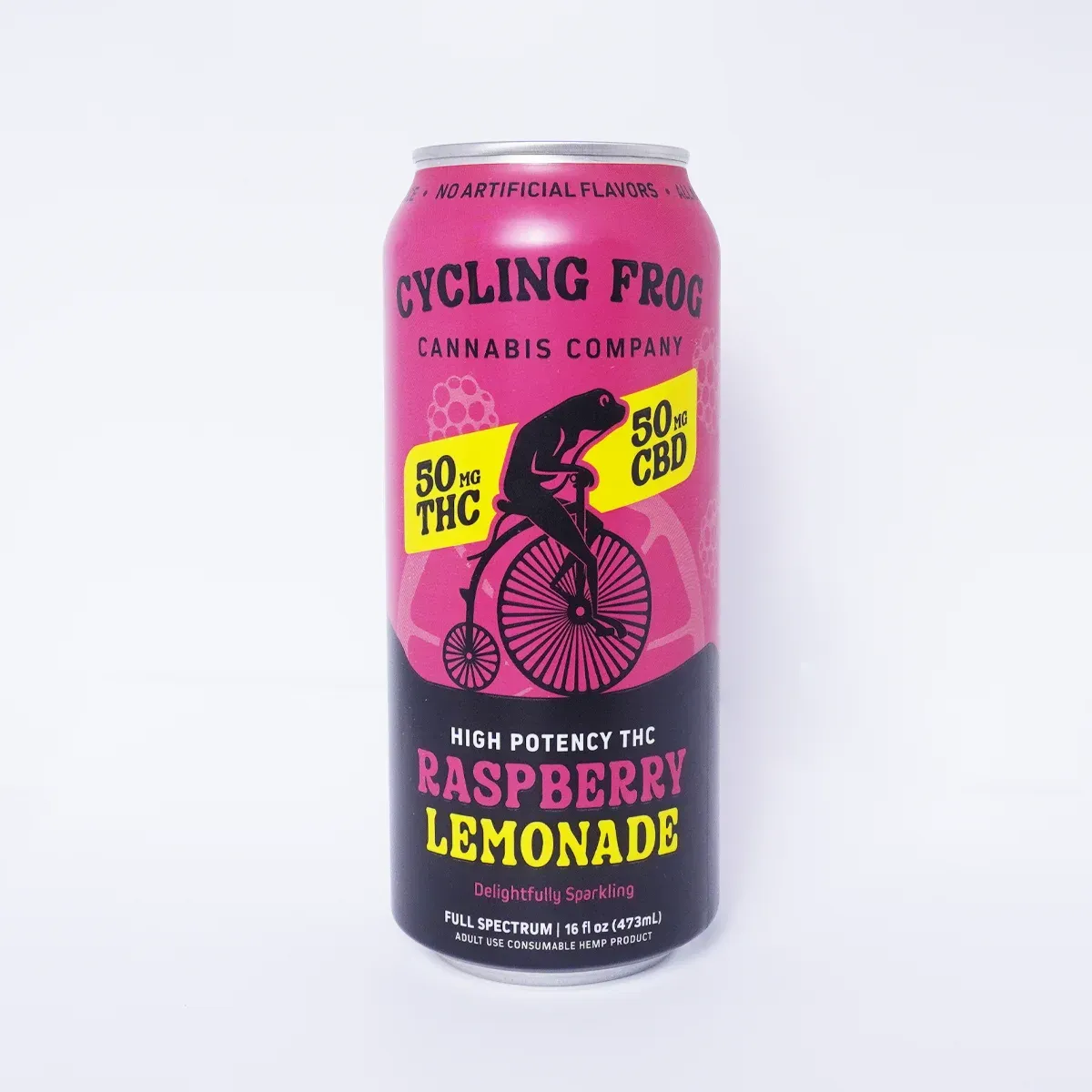 Cycling Frog: THC + CBD Raspberry Lemonade Seltzer