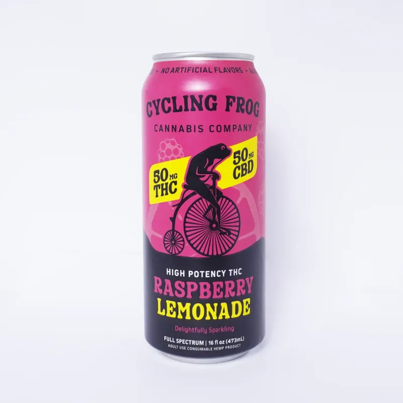 Cycling Frog: THC + CBD Raspberry Lemonade Seltzer