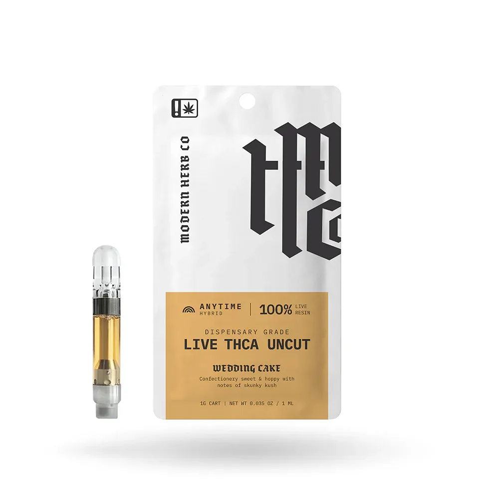 Modern Herb Co: Live Uncut THCa Vape- Anytime Wedding Cake