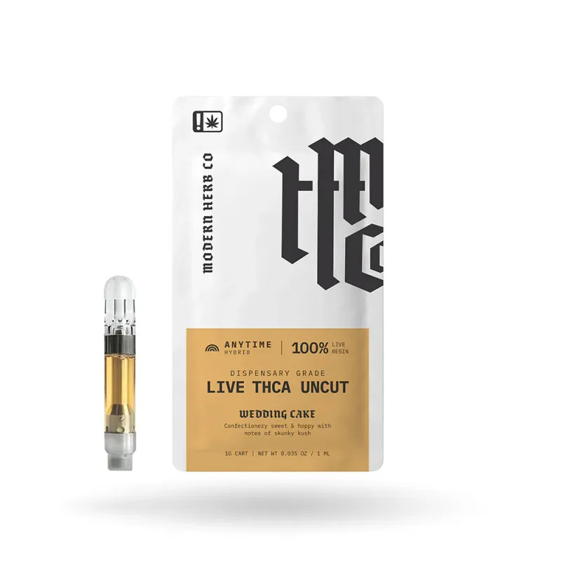 Modern Herb Co: Live Uncut THCa Vape- Anytime Wedding Cake