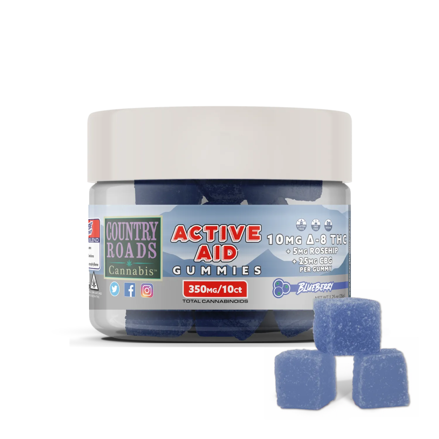 Country Roads: ACTIVE AID Daytime Pain Relief Blueberry