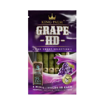 King Palm: Hand Rolled Leaf Mini - 5pk Grape HD