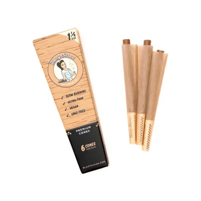 Blazy Susan: Unbleached Pre-Rolled Cones | 1 1\4 | 6pk