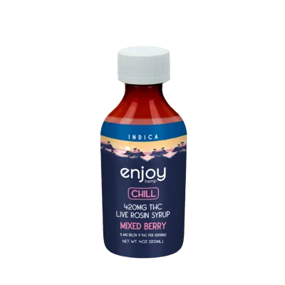 Enjoy Hemp: Live Rosin Delta 9 THC Syrup / Chill Mixed Berry
