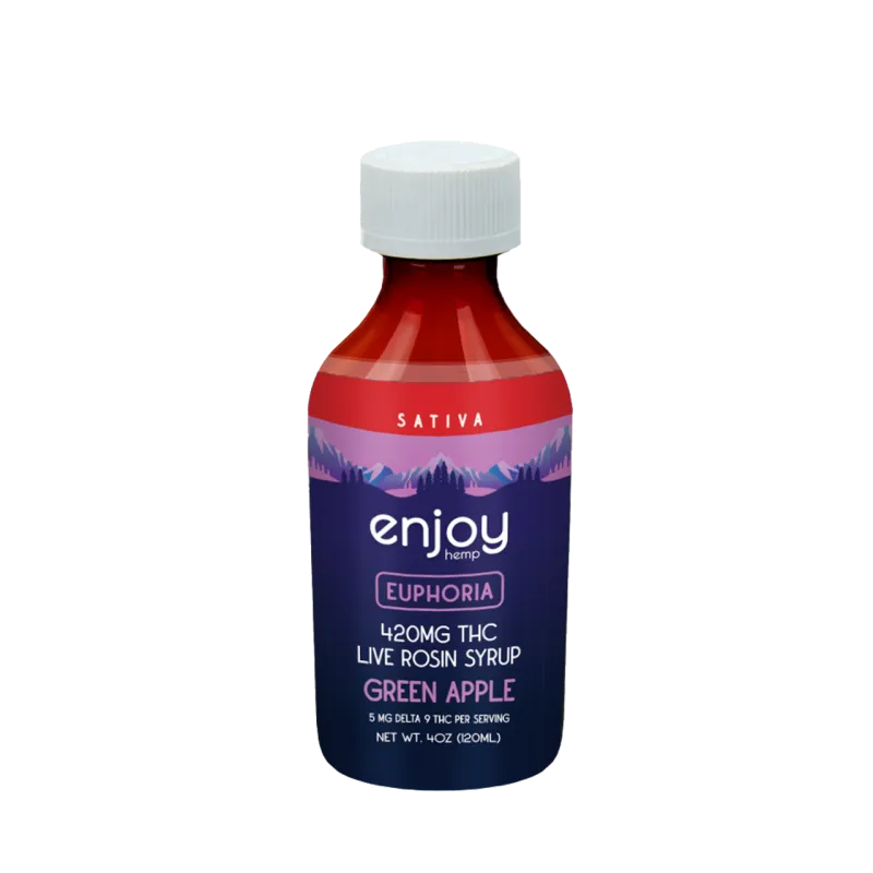 Enjoy Hemp: Live Rosin Delta 9 THC Syrup / Euphoria Green Apple
