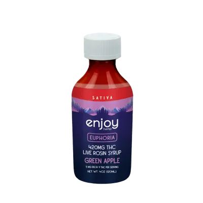 Enjoy Hemp: Live Rosin Delta 9 THC Syrup / Euphoria Green Apple
