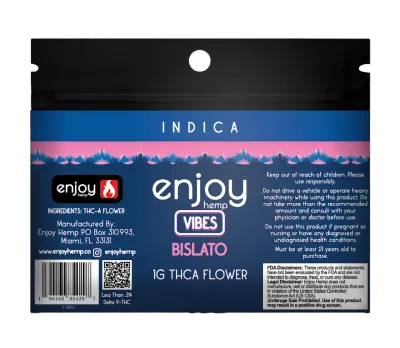Enjoy: Vibes 1g THCa Flower - Indica Bislato