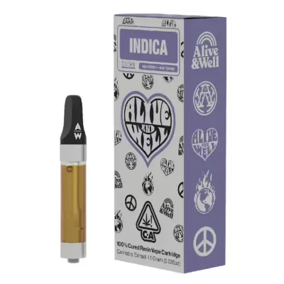 Alive and Well: Ice Cream Cake Indica THCa 1g Cartridge
