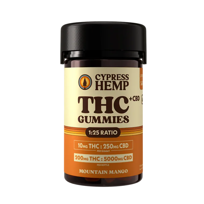Cypress Hemp: Mountain Mango Sativa 10mg THC Gummies