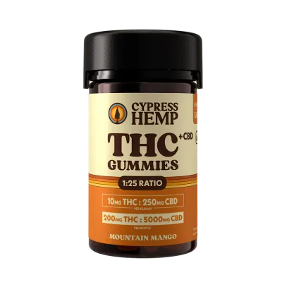 Cypress Hemp: Mountain Mango Sativa 10mg THC Gummies