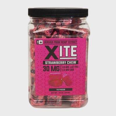 Xite: Strawberry Chews 1:1 THC:CBD 70ct Jar