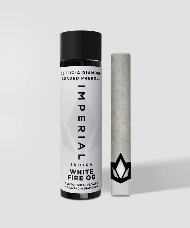 Imperial: THCa 2G Loaded Prerolls - White Fire OG - Indica