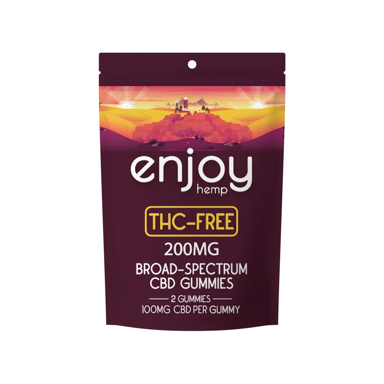Enjoy: THC Free Broad Spectrum CBD Gummies Trial 2ct