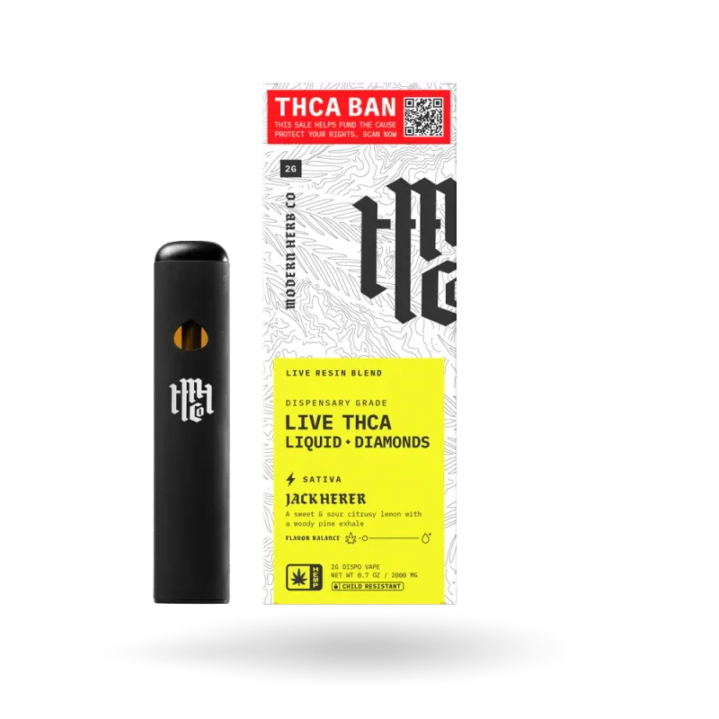 Modern Herb Co: Jack Herer Sativa 2g THCa Disposable Live Resin Liquid Diamonds