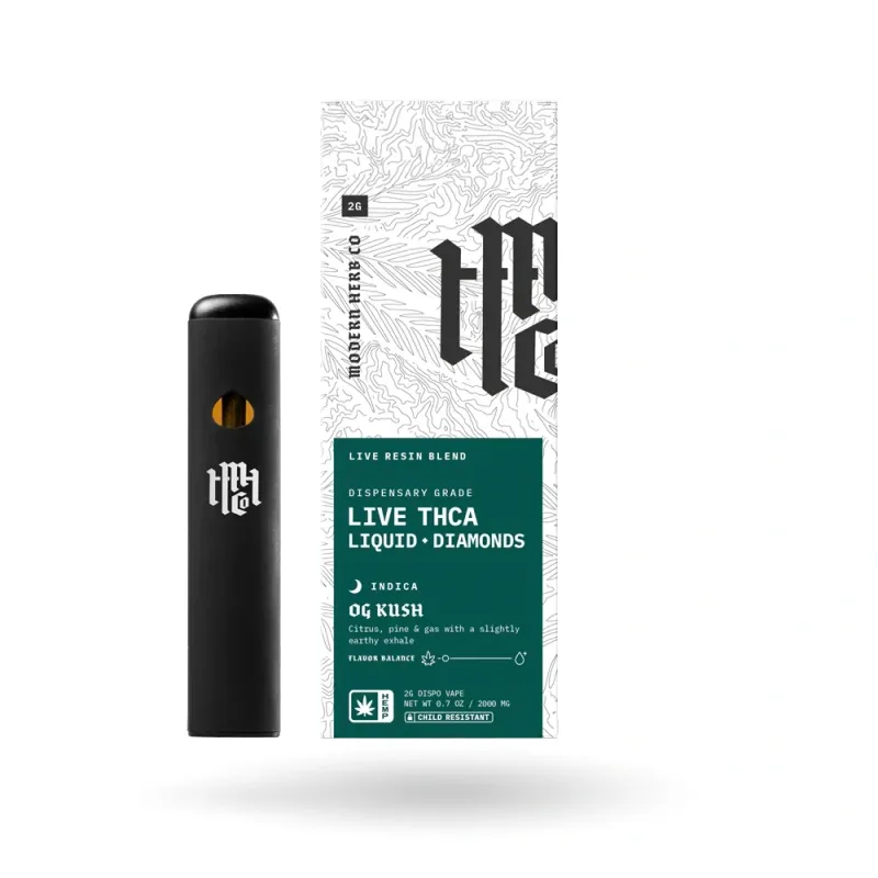 Modern Herb Co: OG Kush Liquid Diamonds Indica 1g Disposable