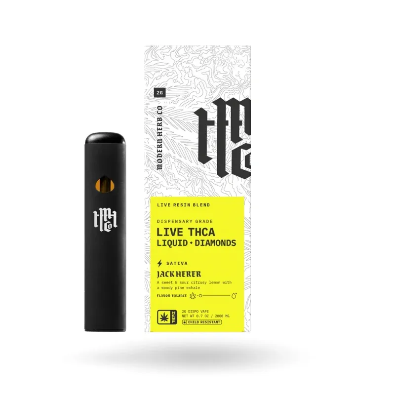 Modern Herb Co: Jack Herer Sativa 2g THCa Disposable Live Resin Liquid Diamonds