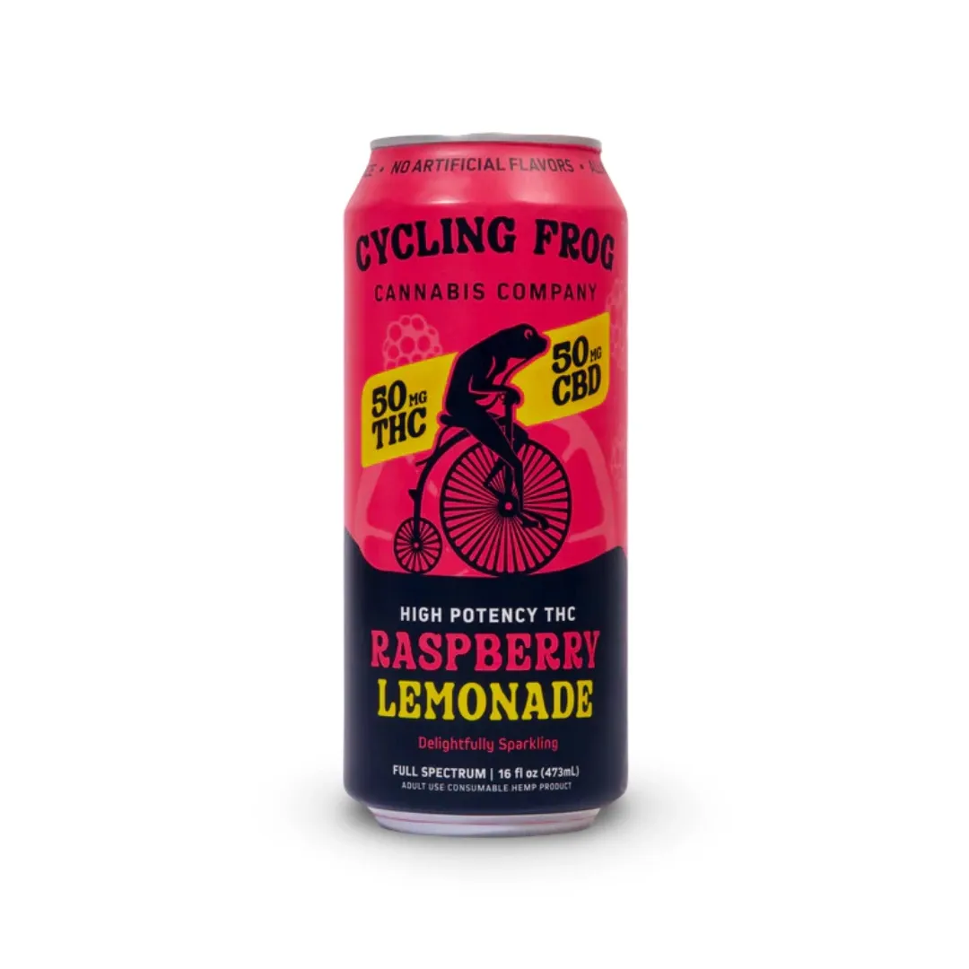 Cycling Frog: THC + CBD Raspberry Lemonade Seltzer