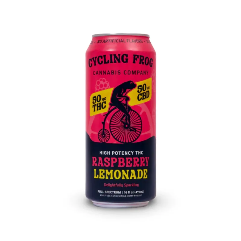 Cycling Frog: THC + CBD Raspberry Lemonade Seltzer