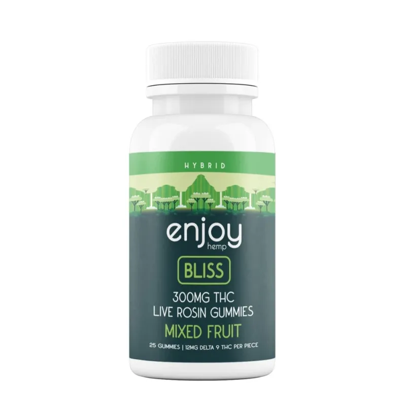 Enjoy: Live Rosin Bliss THC Gummies 300mg