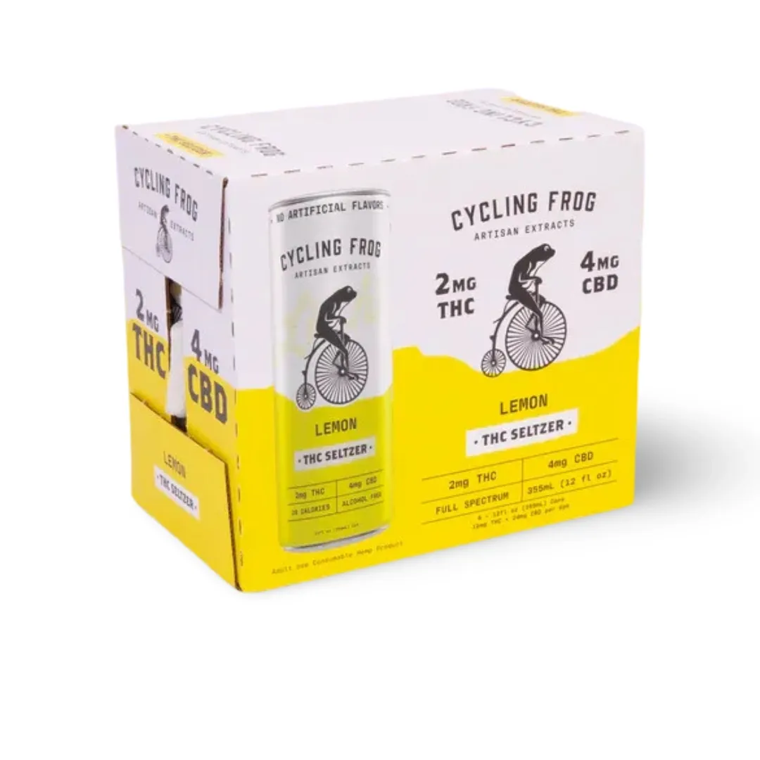 Cycling Frog: Lemon Light THC Seltzer 6pack