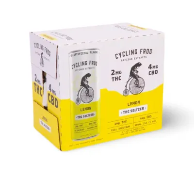 Cycling Frog: Lemon Light THC Seltzer 6pack