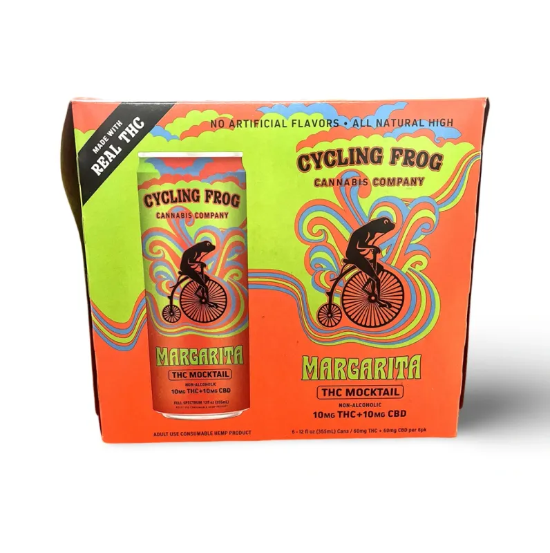 Cycling Frog: Margarita 10mg THC + 10mg CBD Seltzer - 6pk