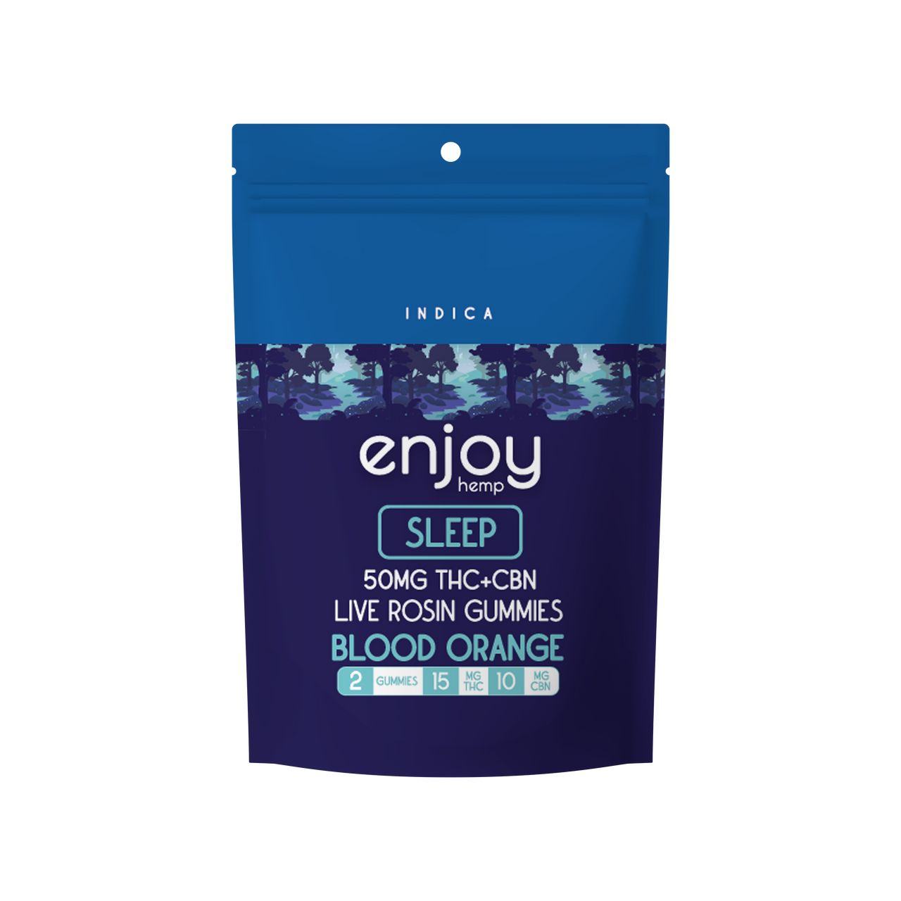 Enjoy: 15mg Blood Orange Sleep Delta 9 THC + CBN Gummies - 2 pack