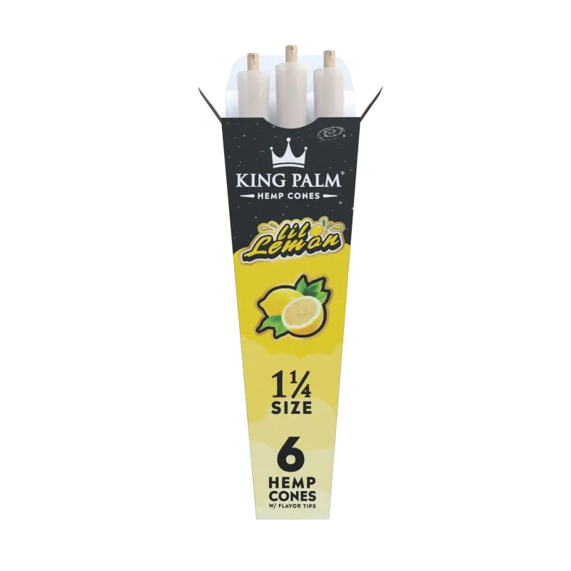 King Palm Lil Lemon Hemp Cones | 6pc | 1 1/4