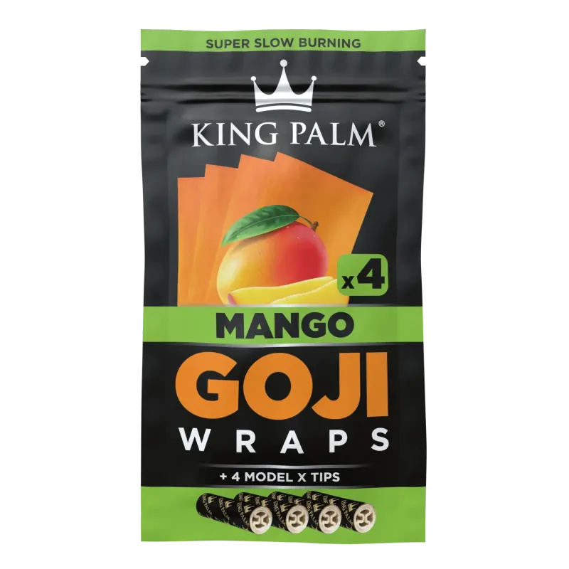 King Palm Goji Wraps &amp; Filter Tips | 4pc Mango