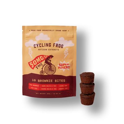 Cycling Frog Brownie Bites 50mg THC 10ct Cycling Frog Brownie Bites 50mg THC 10ct