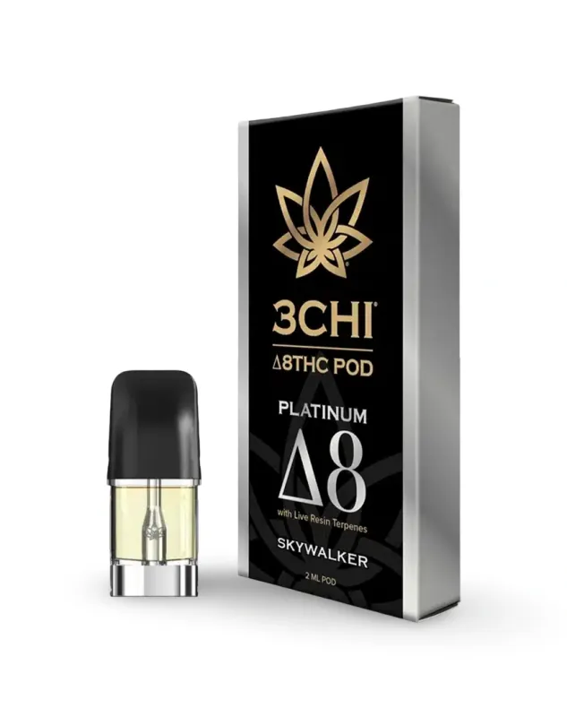 3Chi: Platinum Delta 8 THC 2ml Vape Pod - Skywalker OG