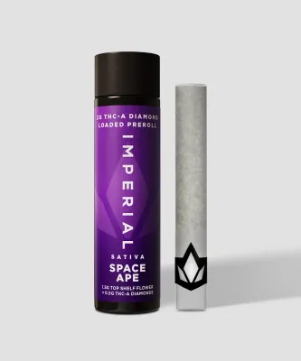 Imperial: THCa 2G Loaded Prerolls - Space Ape - Sativa Imperial: THCa 2G Loaded Prerolls - Space Ape - Sativa