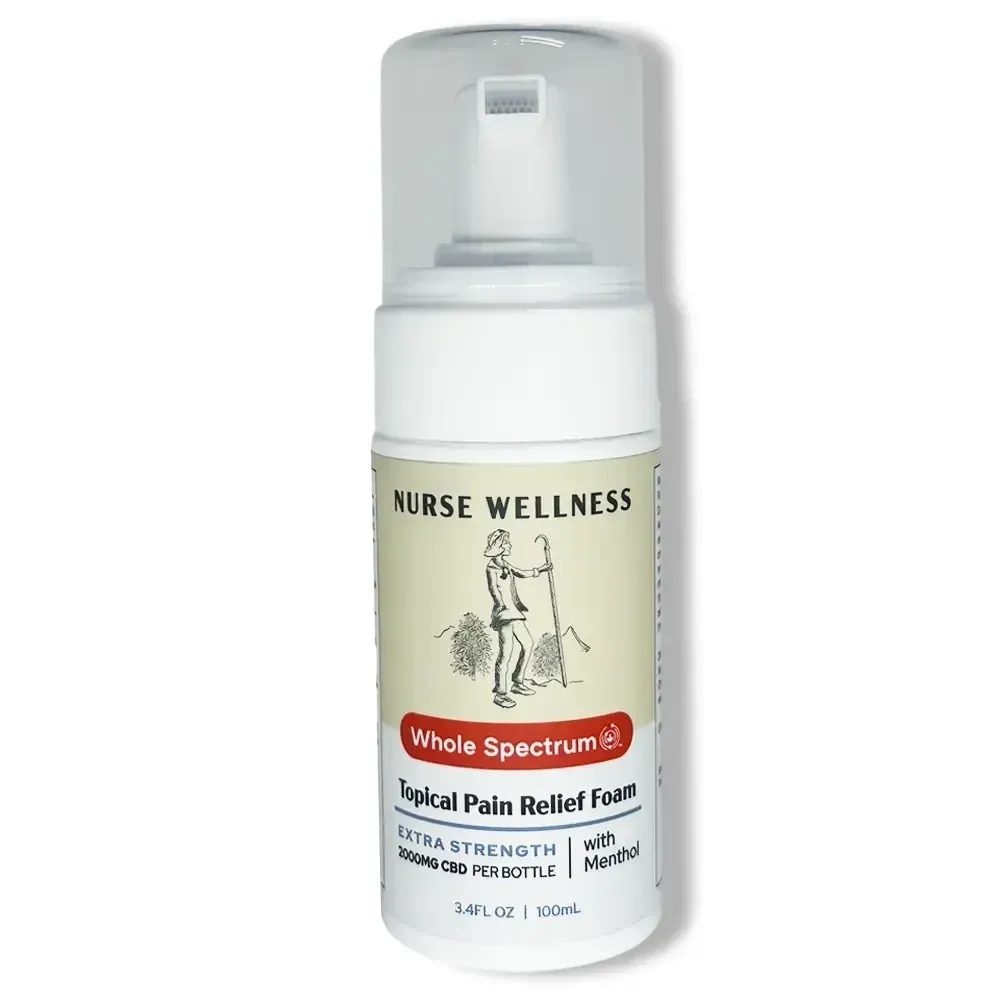 Nurse Wellness: 2000mg CBD Whole Spectrum Pain Foam Nurse Wellness: 2000mg CBD Whole Spectrum Pain Foam